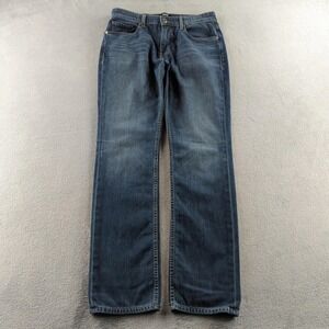 Paige Jeans Mens 32x33 Blue Normandie Straight Leg Denim Made Whisker Casual USA